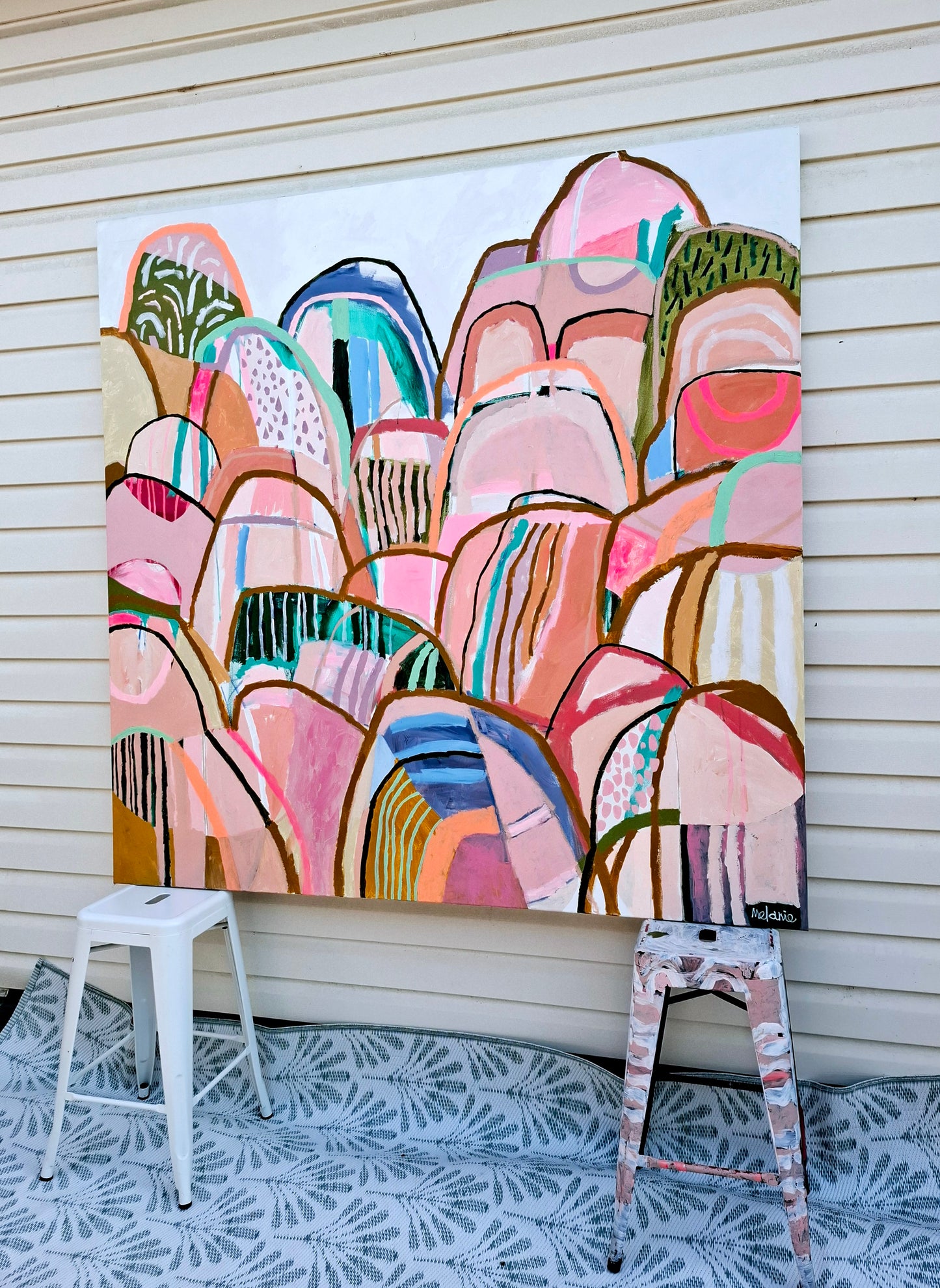 'Colourful Mountain climbs'