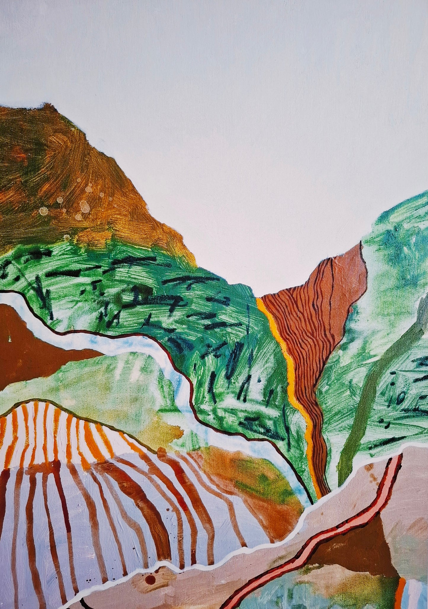 A2 Print - Mountain Green