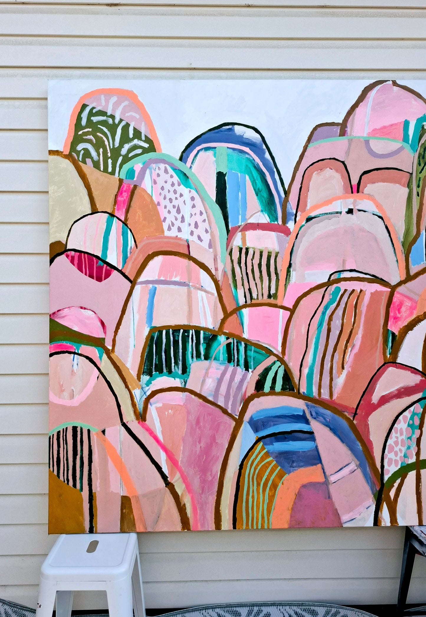 'Colourful Mountain climbs'