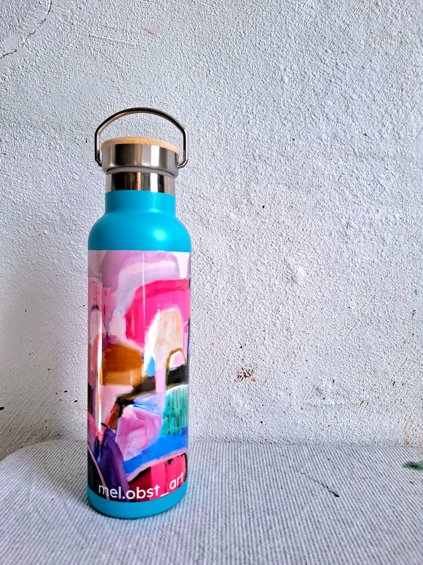 Art Drink Bottle - teal.