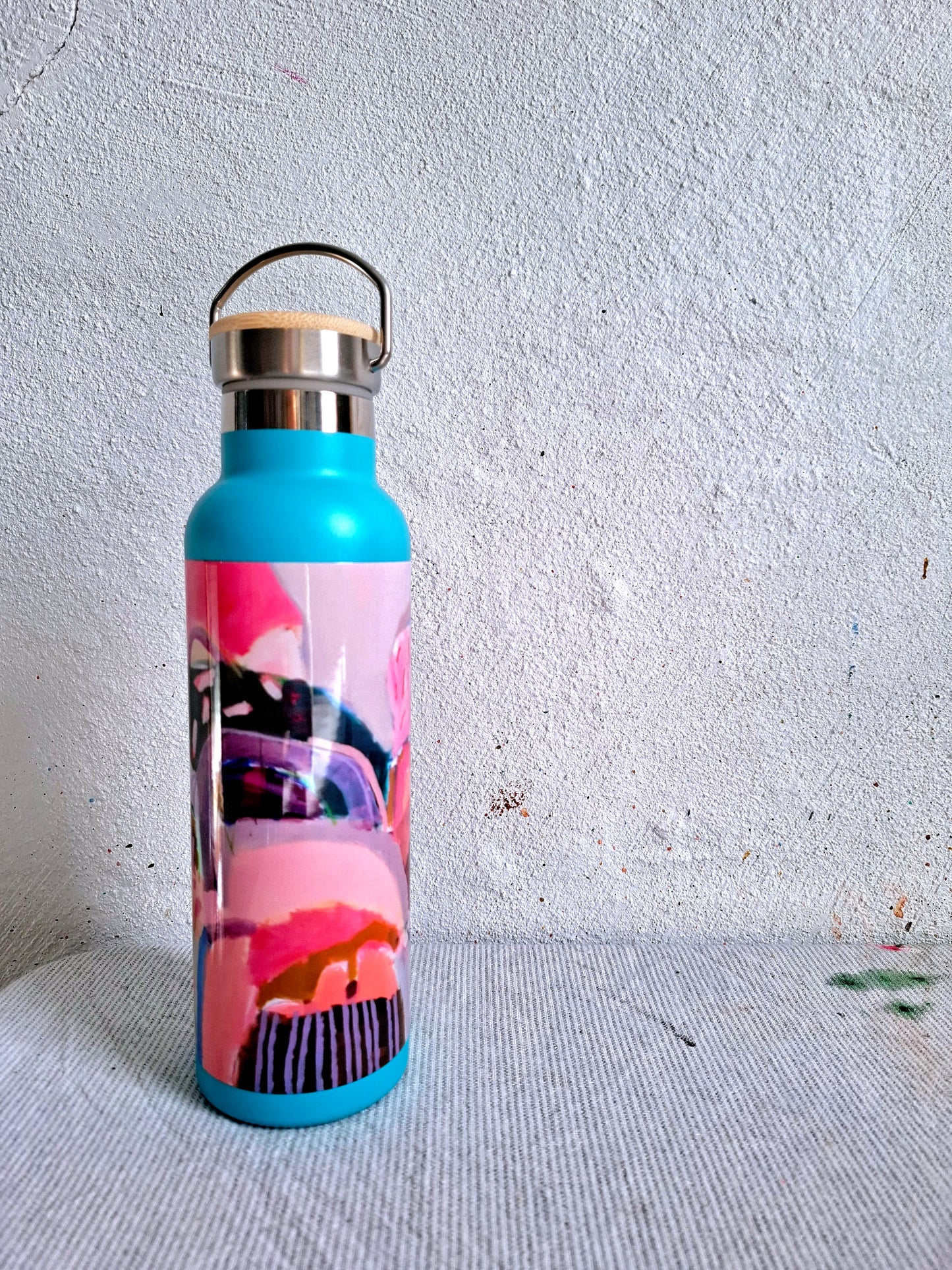 Art Drink Bottle - teal.