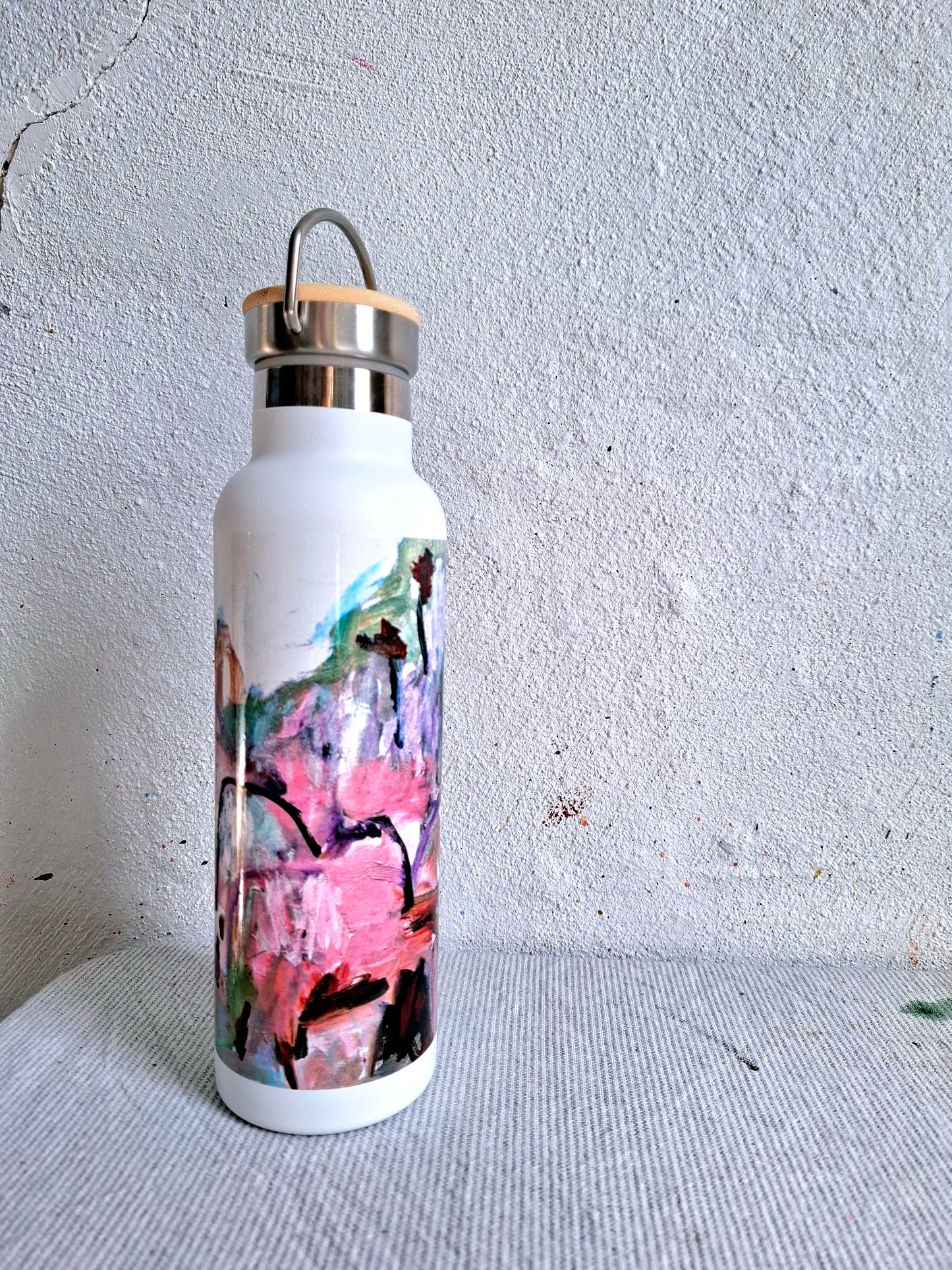 Art Drink Bottle - white.