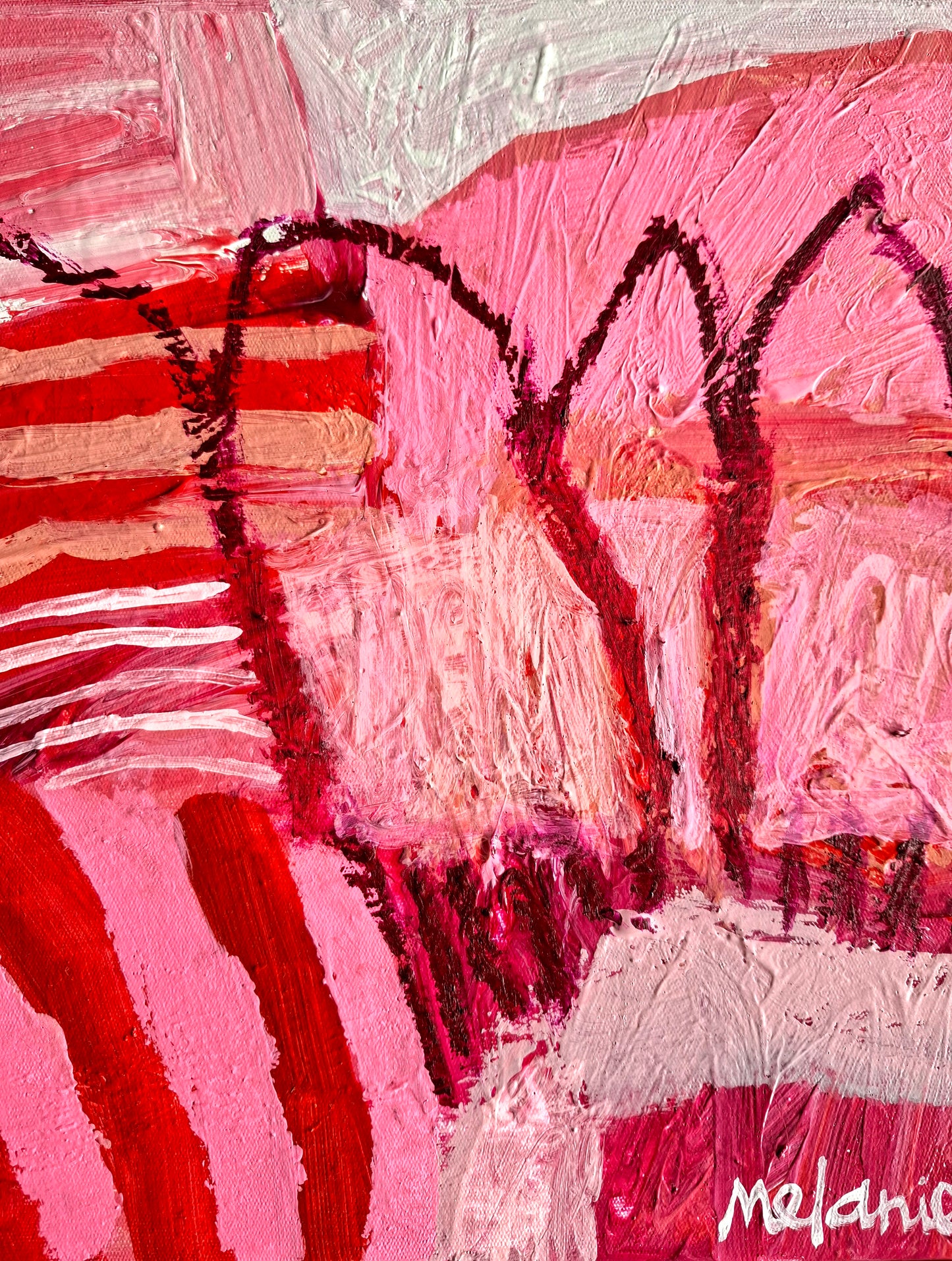 'Pink and Red' - c
