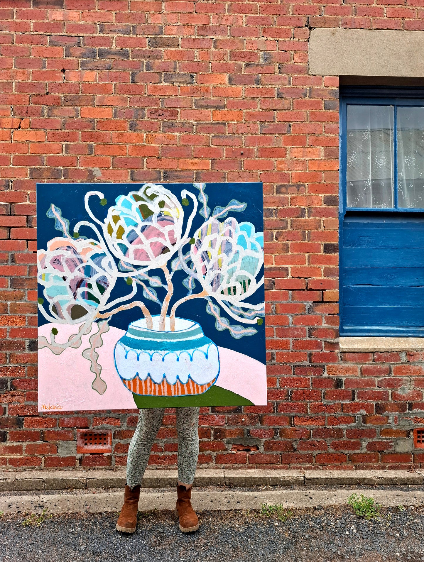 'This Blue Banksia makes me Happy'