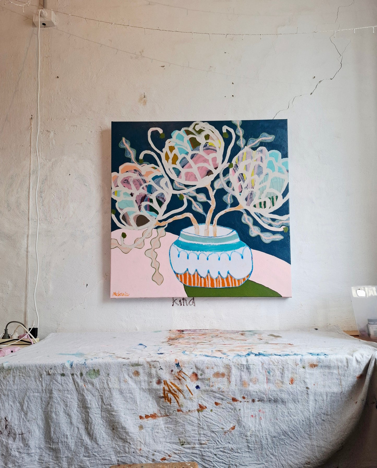 'This Blue Banksia makes me Happy'