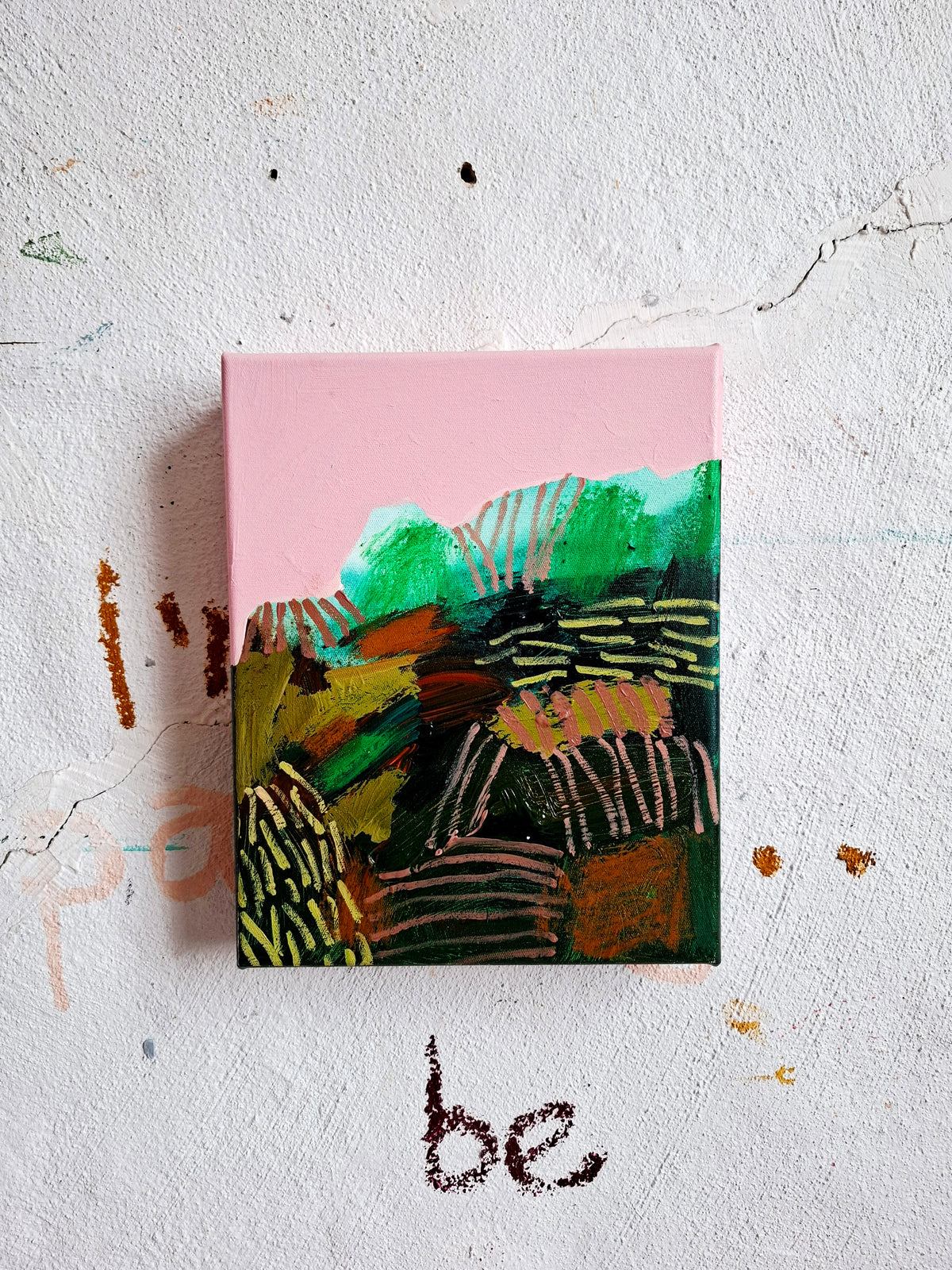 Untitled Green & Pink - 1