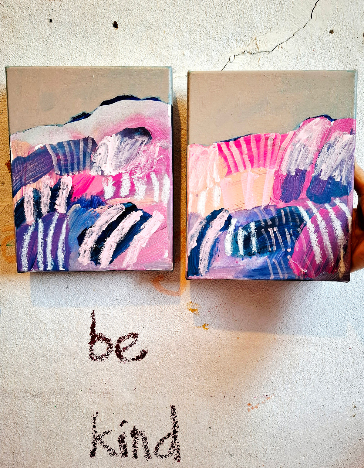 Untitled Pink & Blue - 1