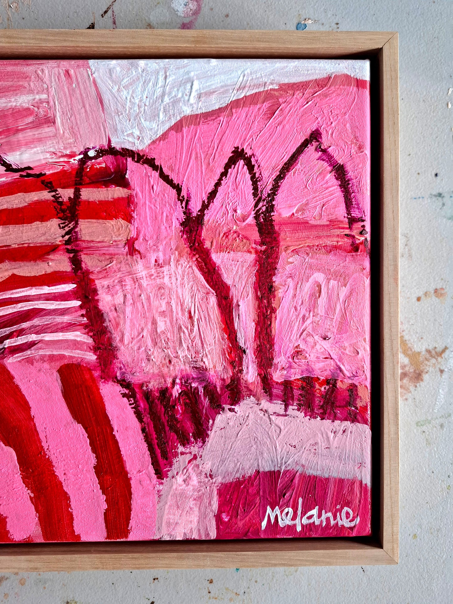 'Pink and Red' - c
