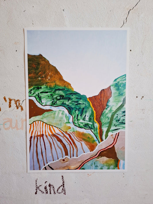 A2 Print - Mountain Green