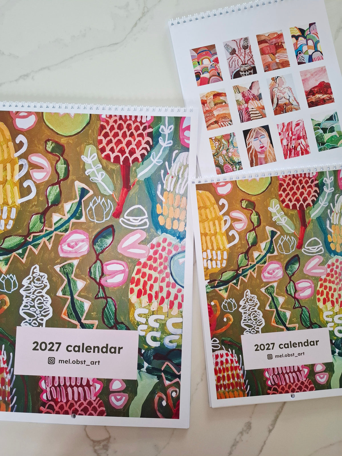 2027 Calendar - 2 pack, 1 x A3 & 1 × A4.
