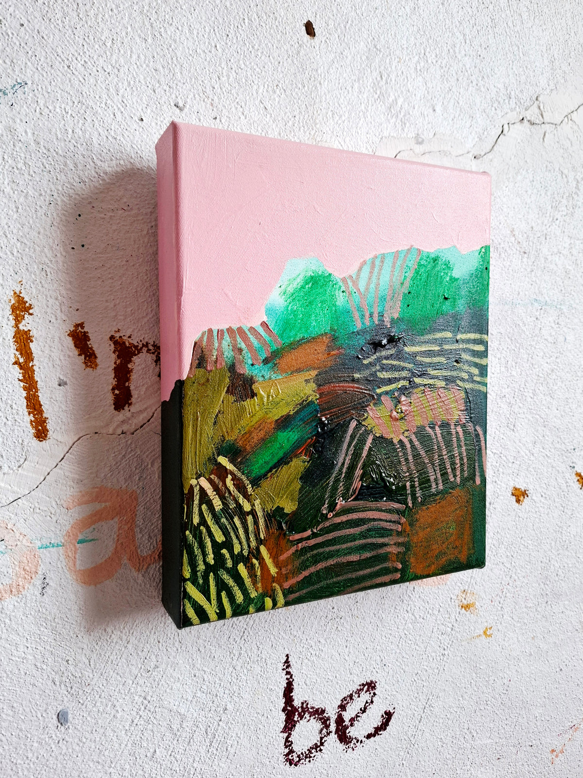 Untitled Green & Pink - 1