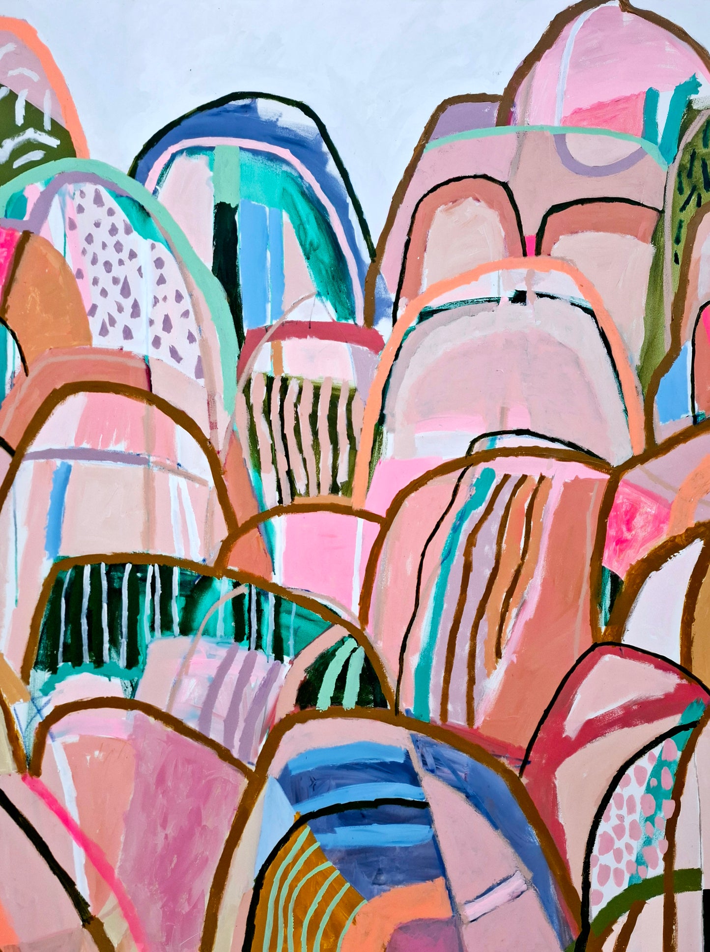 'Colourful Mountain climbs'