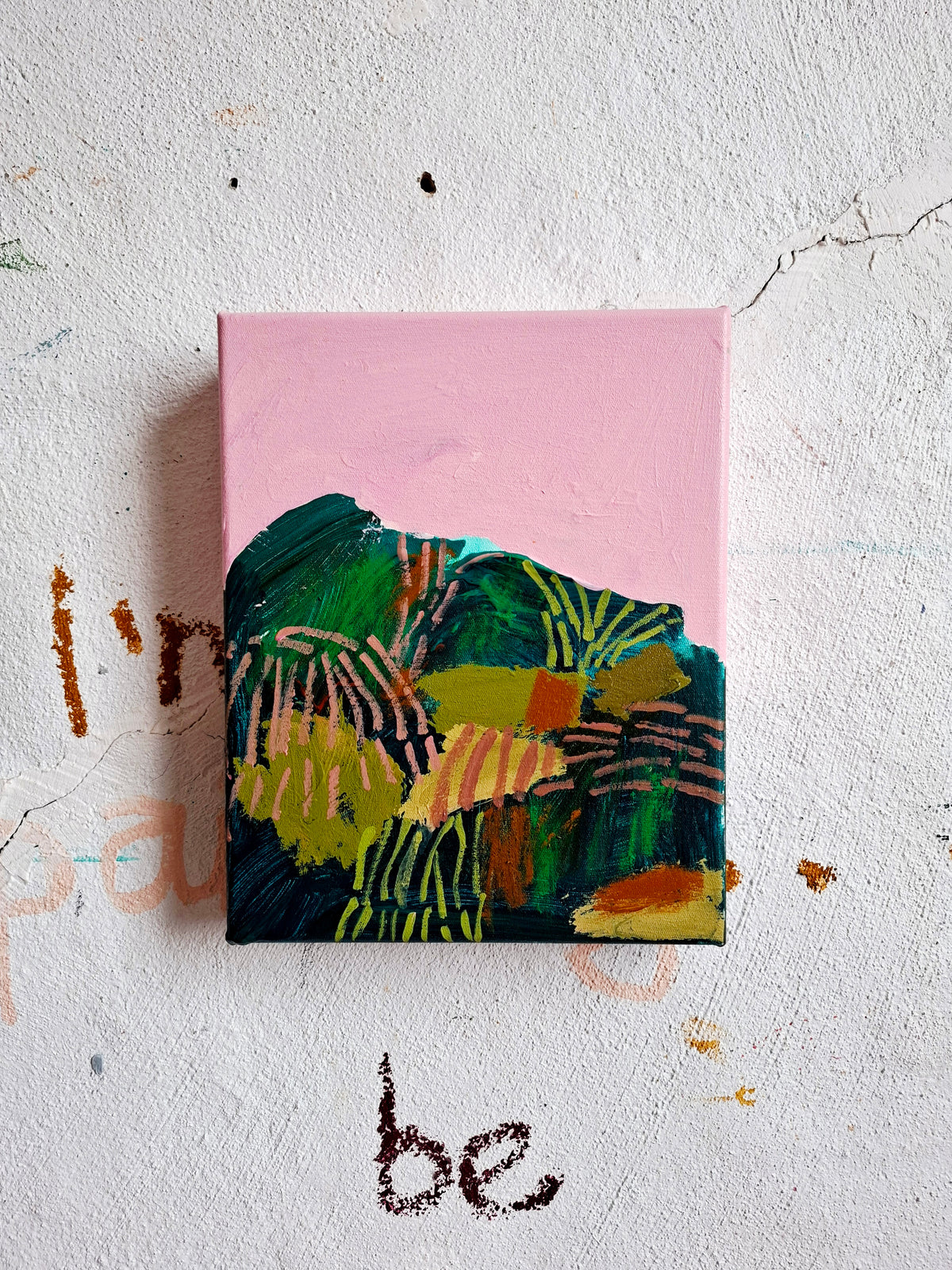 Untitled Green & Pink - 2