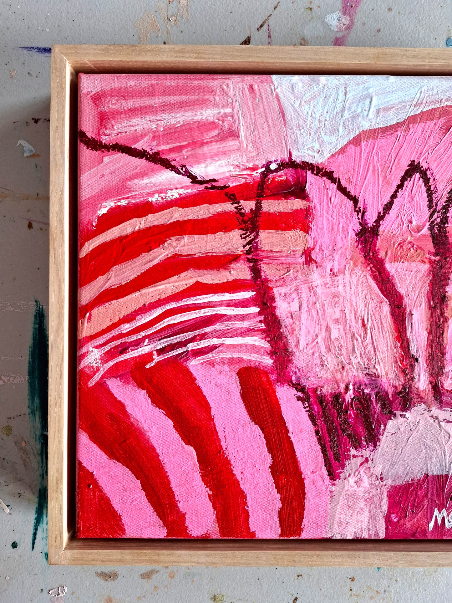 'Pink and Red' - c