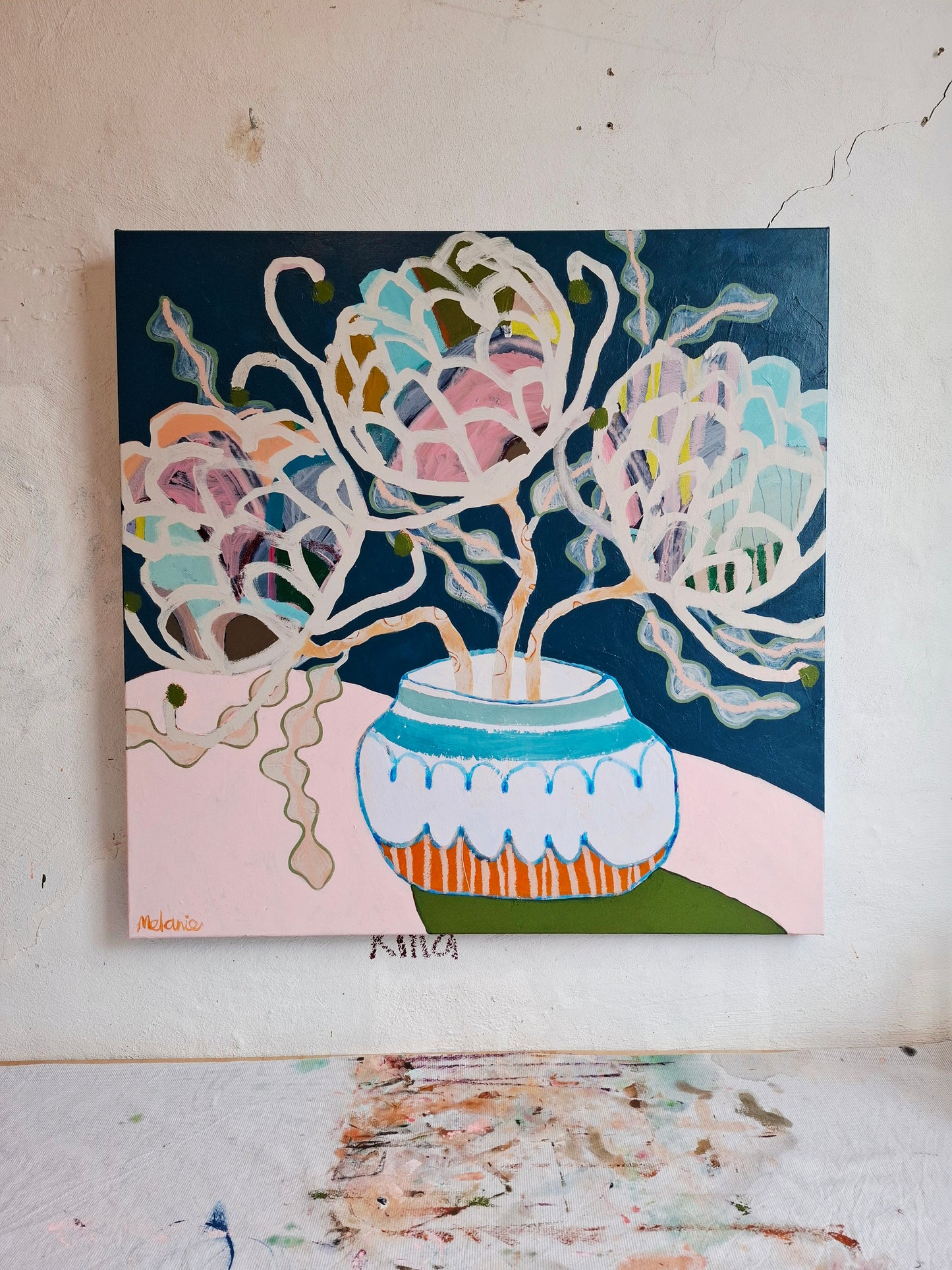 'This Blue Banksia makes me Happy'