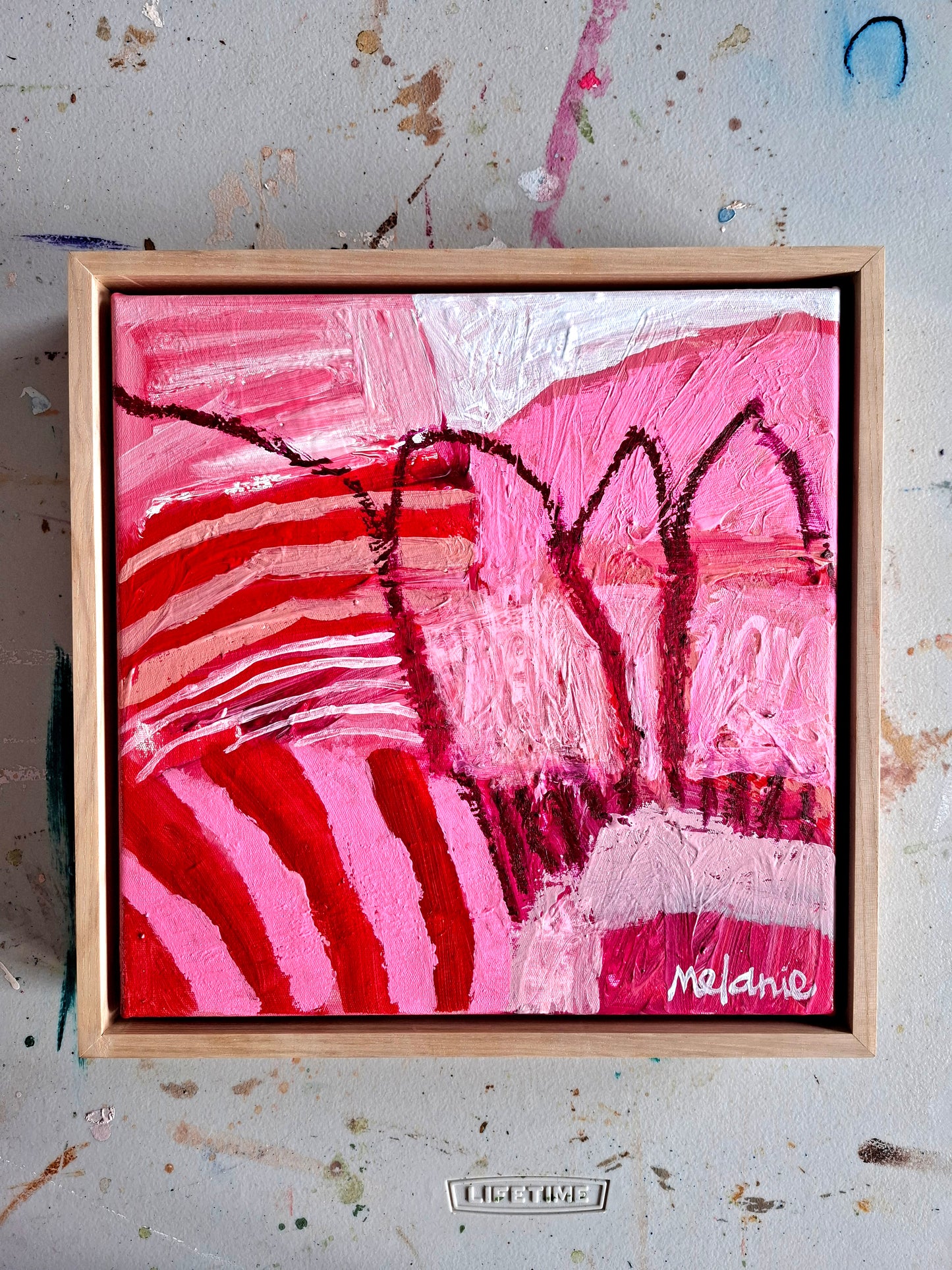 'Pink and Red' - c